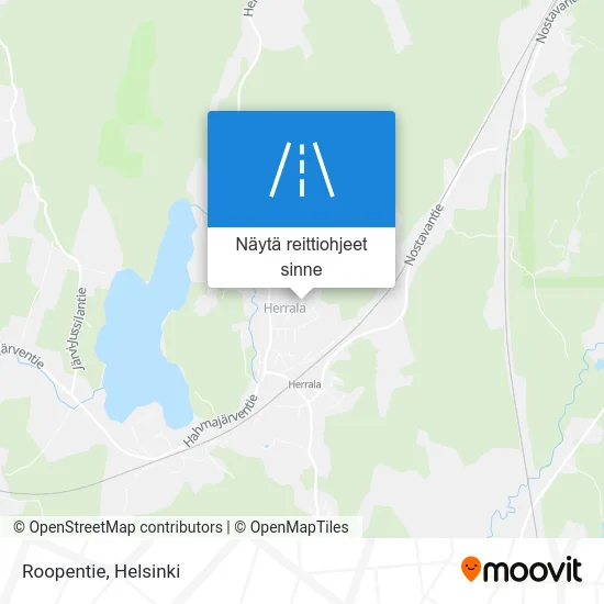 Roopentie kartta