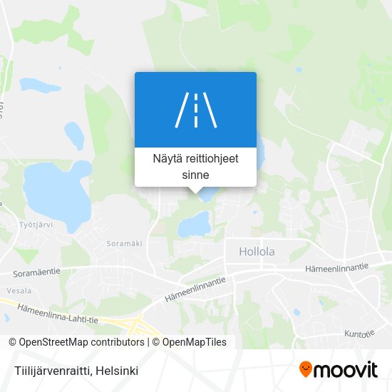 Tiilijärvenraitti kartta