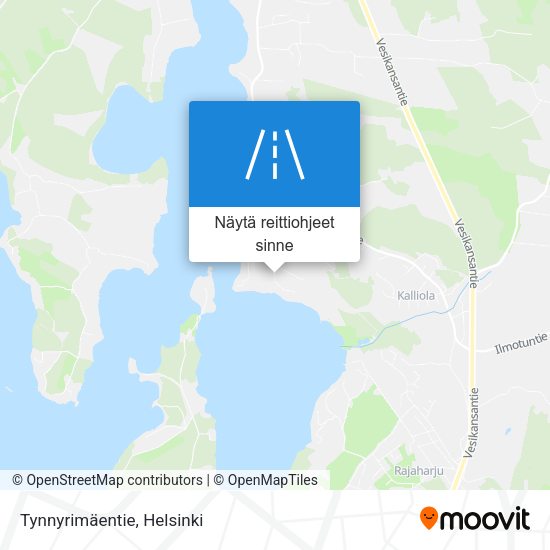 Tynnyrimäentie kartta