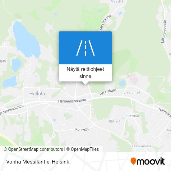 Vanha Messiläntie kartta