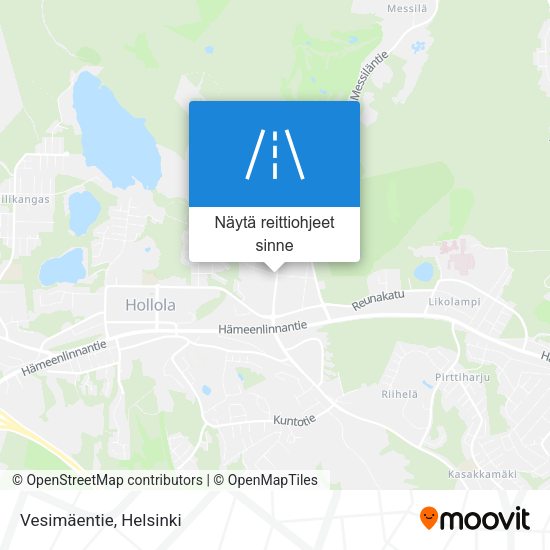 Vesimäentie kartta