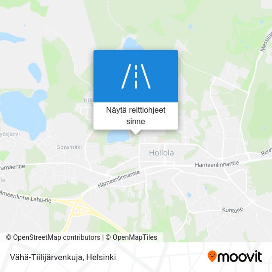 Vähä-Tiilijärvenkuja kartta