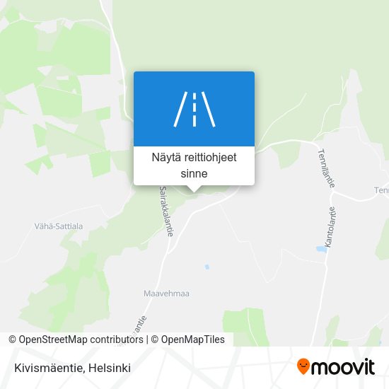 Kivismäentie kartta