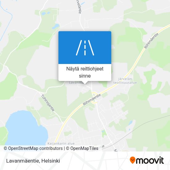 Lavanmäentie kartta