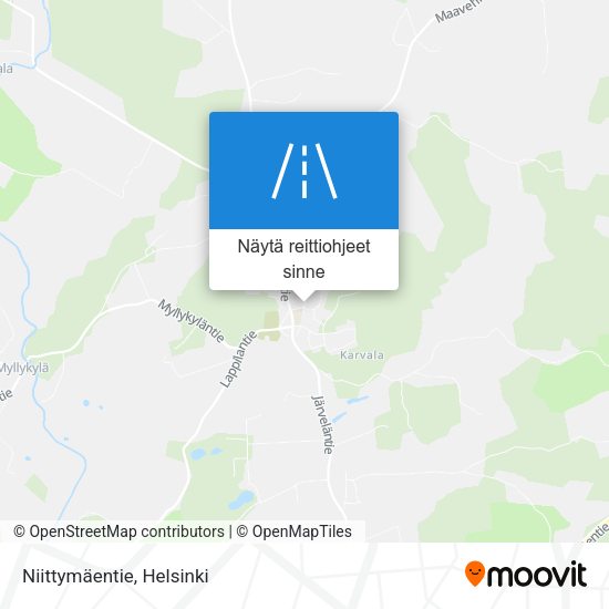 Niittymäentie kartta