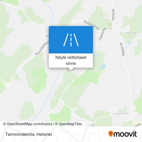 Tammimäentie kartta