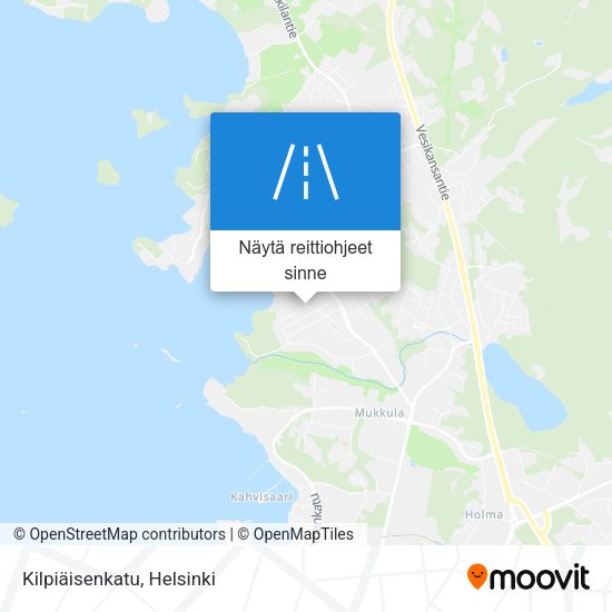 Kilpiäisenkatu kartta