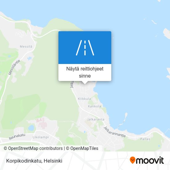 Korpikodinkatu kartta