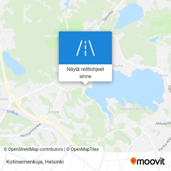 Kotiniemenkuja kartta