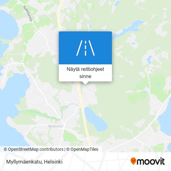 Myllymäenkatu kartta