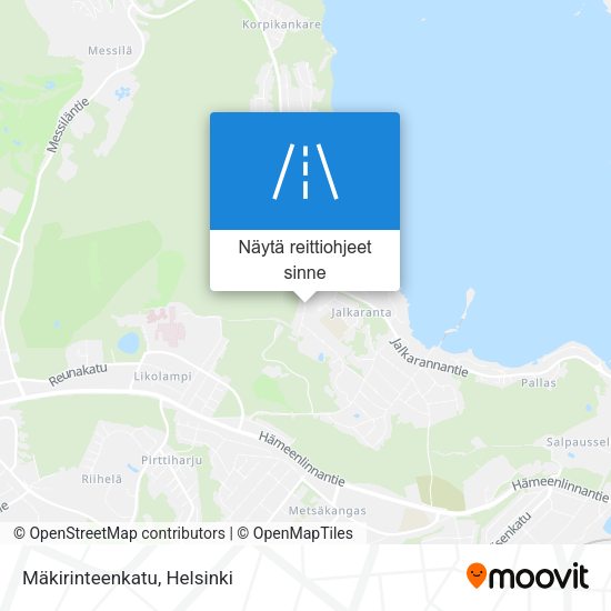 Mäkirinteenkatu kartta