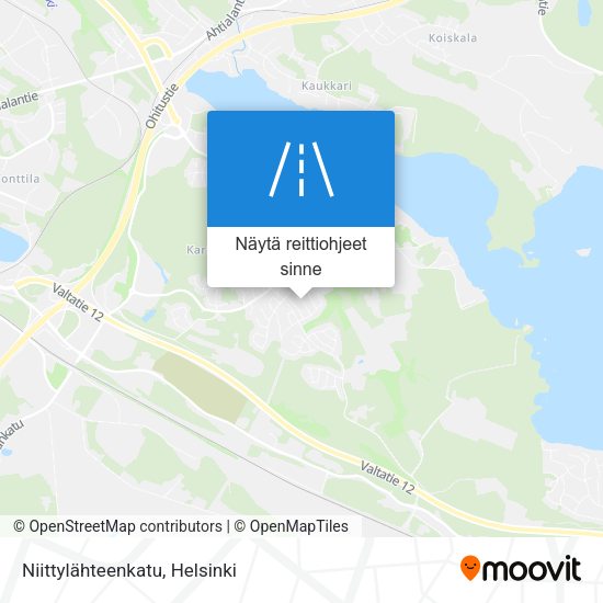 Niittylähteenkatu kartta