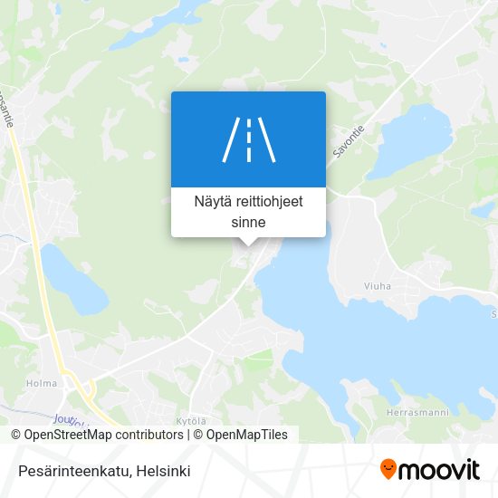 Pesärinteenkatu kartta