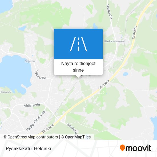 Pysäkkikatu kartta