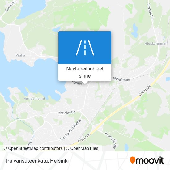 Päivänsäteenkatu kartta