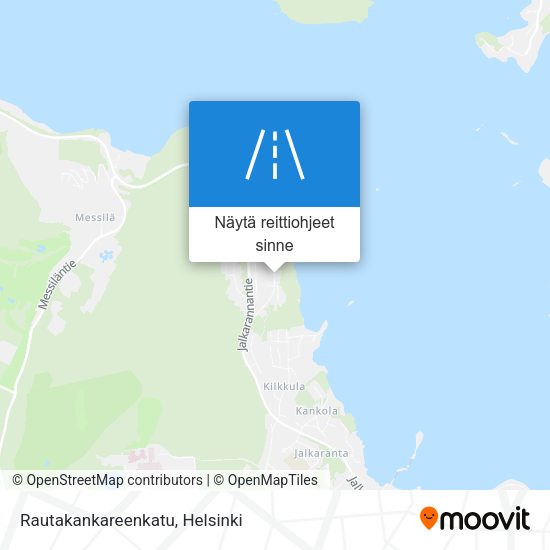 Rautakankareenkatu kartta