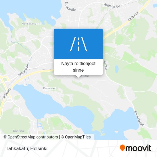 Tähkäkatu kartta
