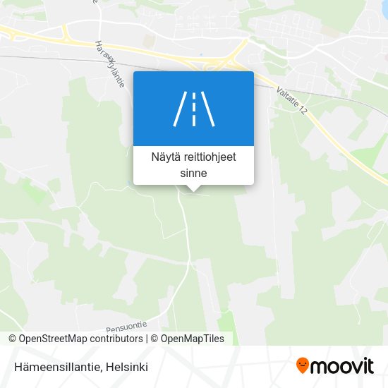 Hämeensillantie kartta