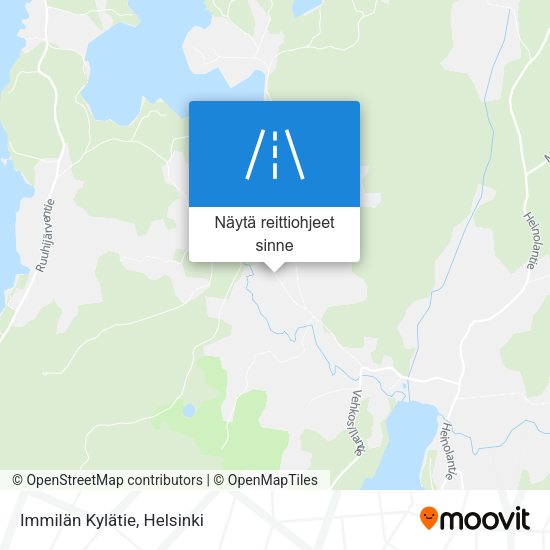 Immilän Kylätie kartta
