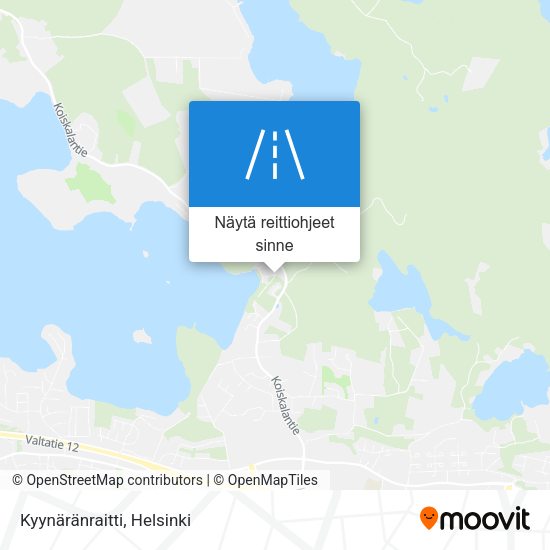 Kyynäränraitti kartta