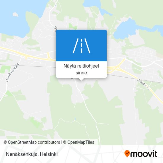 Nenäksenkuja kartta