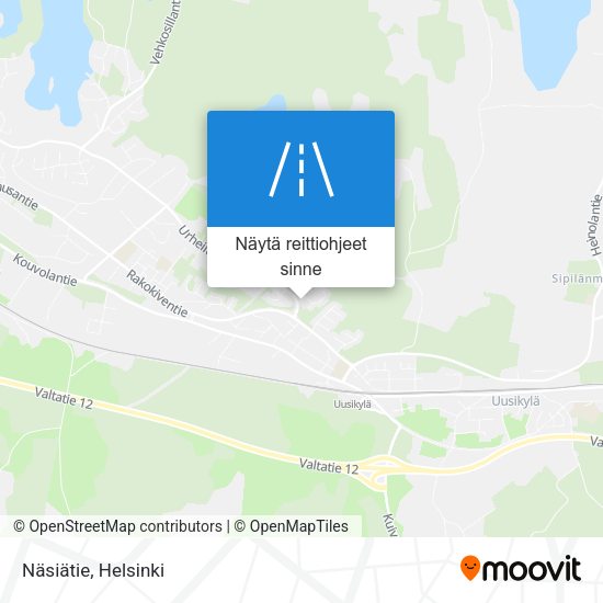 Näsiätie kartta