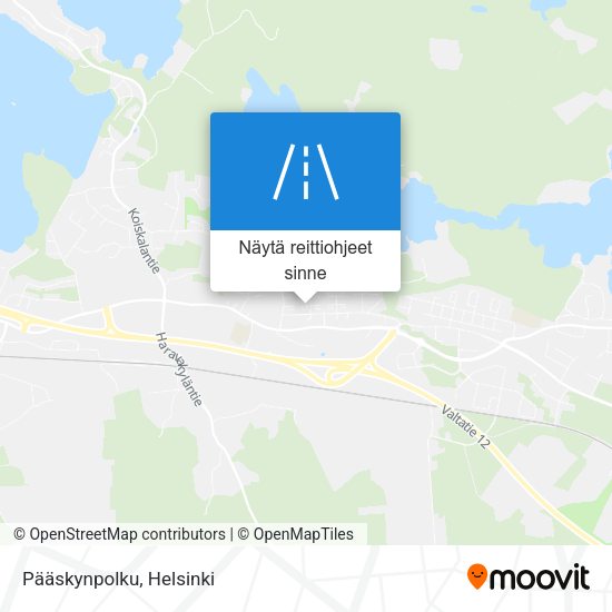 Pääskynpolku kartta