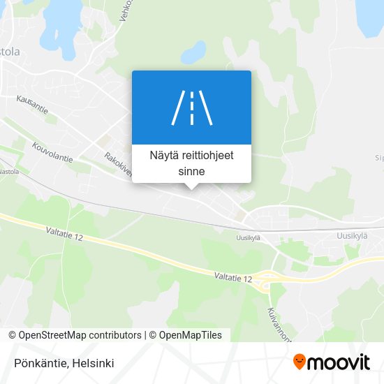 Pönkäntie kartta