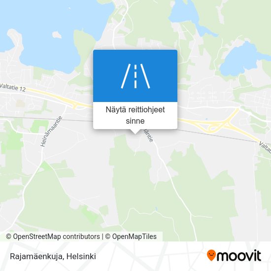 Rajamäenkuja kartta