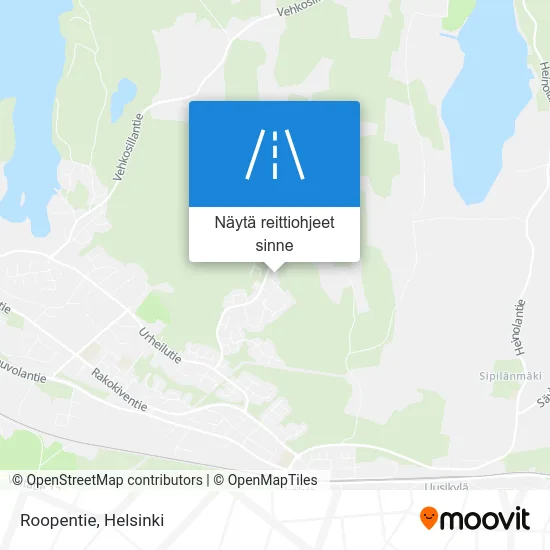 Roopentie kartta
