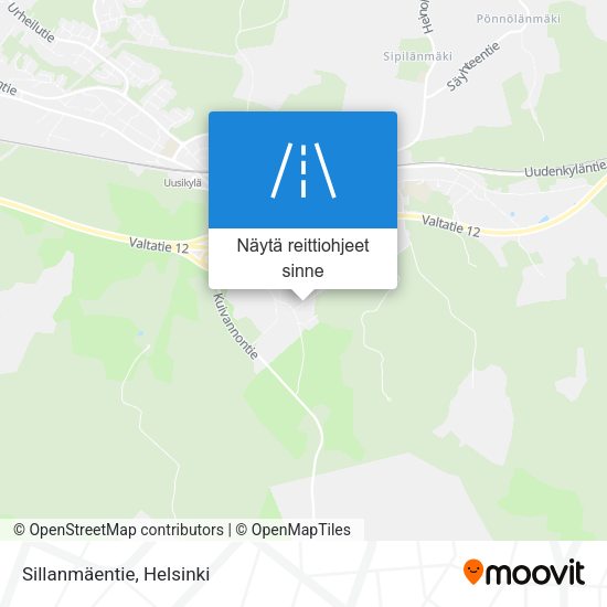 Sillanmäentie kartta