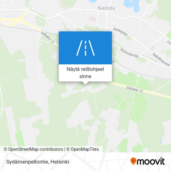 Sydämenpellontie kartta