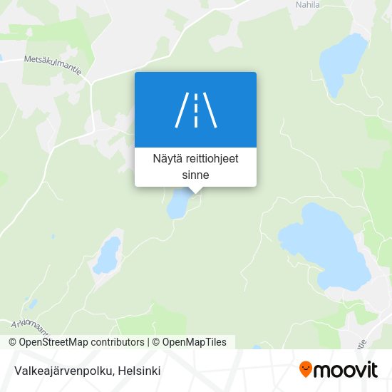 Valkeajärvenpolku kartta