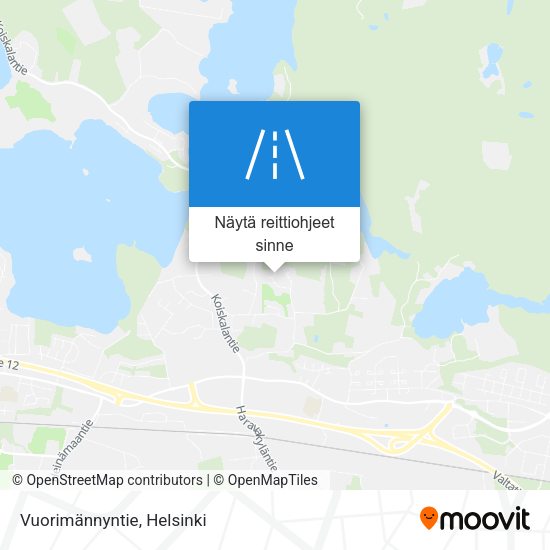 Vuorimännyntie kartta