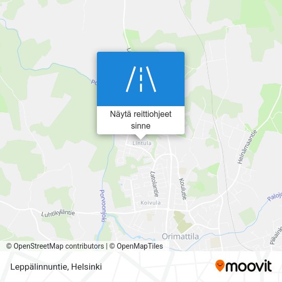 Leppälinnuntie kartta