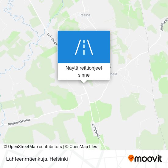 Lähteenmäenkuja kartta