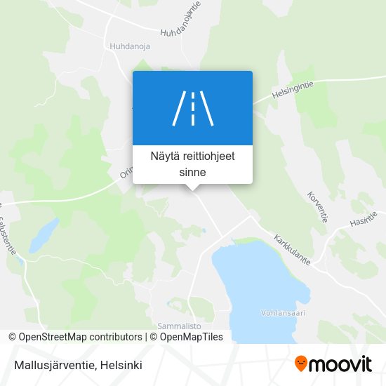 Mallusjärventie kartta