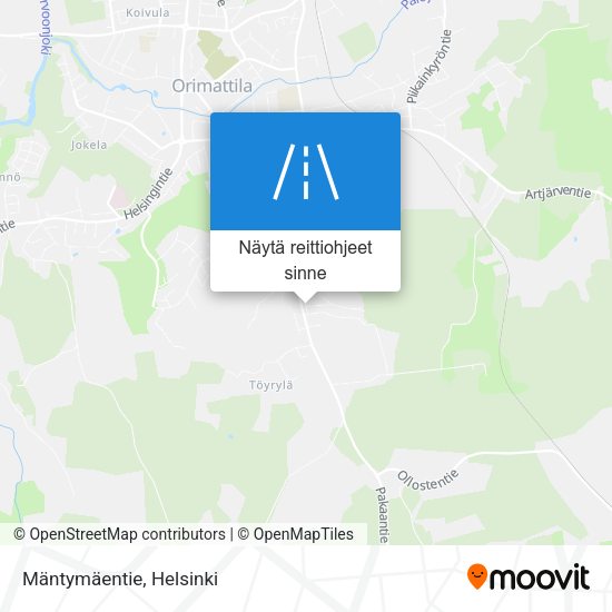 Mäntymäentie kartta