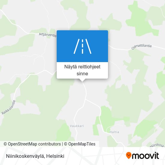 Niinikoskenväylä kartta