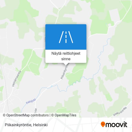 Piikainkyröntie kartta