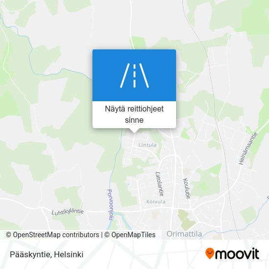 Pääskyntie kartta