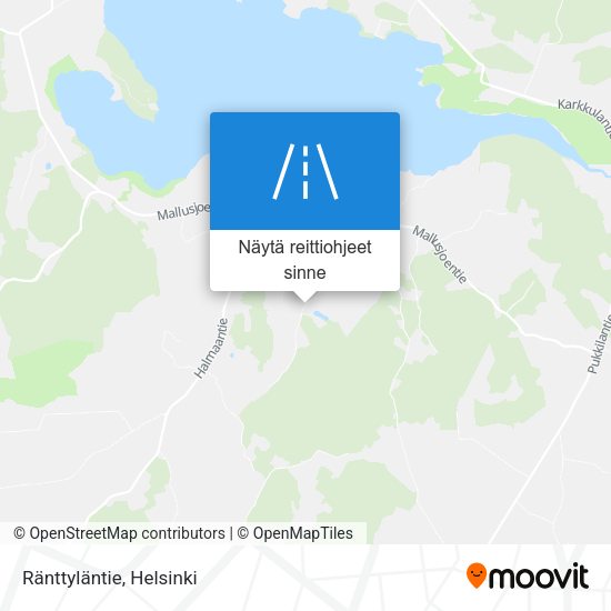 Ränttyläntie kartta