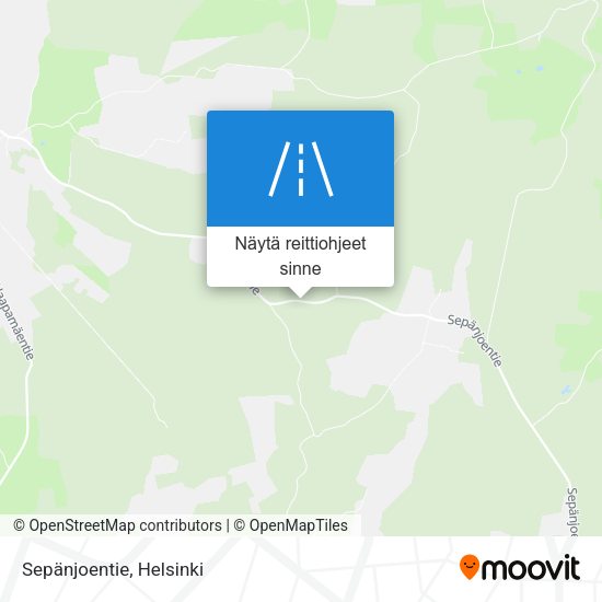 Sepänjoentie kartta