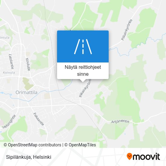 Sipilänkuja kartta