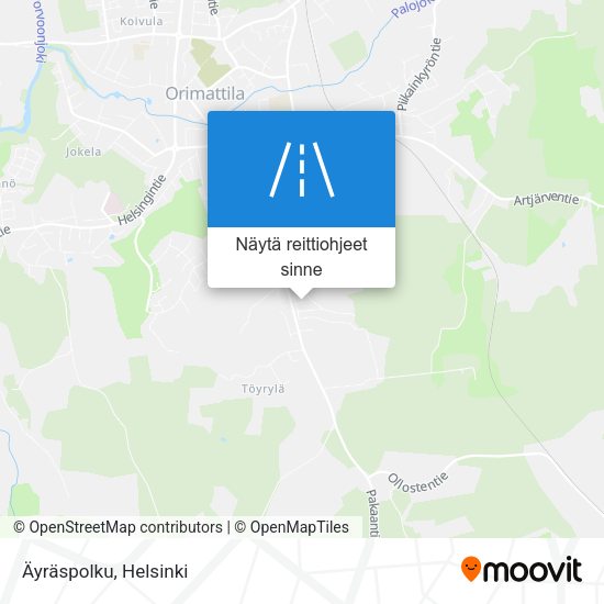 Äyräspolku kartta