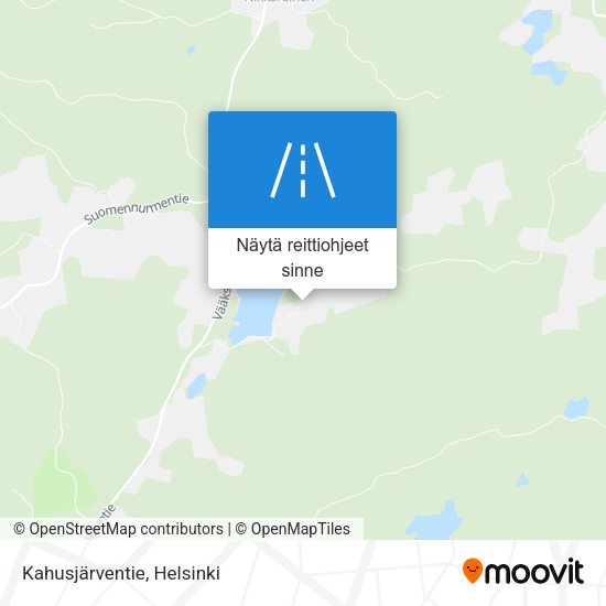 Kahusjärventie kartta