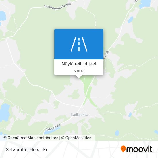 Setäläntie kartta