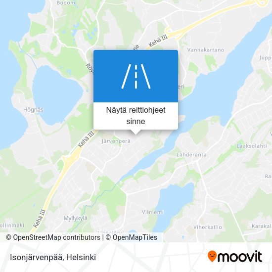Isonjärvenpää kartta