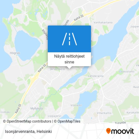 Isonjärvenranta kartta