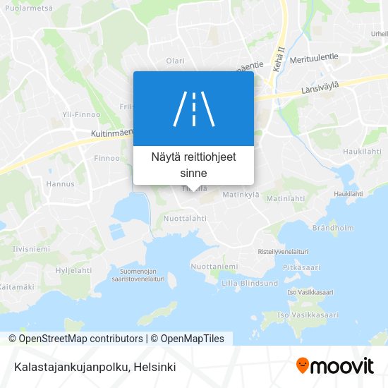 Kalastajankujanpolku kartta